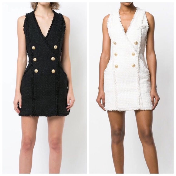 ❤️ The TRAICI Tweed Double Breasted Dress - Picture 4 of 8